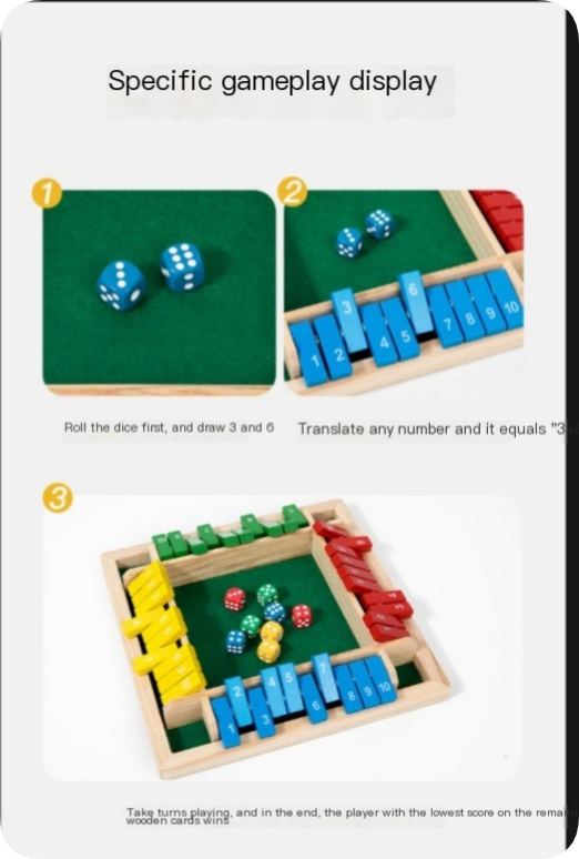 Ultimate Shut The Box Board Game