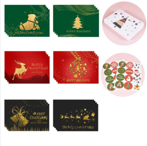 24-Piece Christmas Card Set