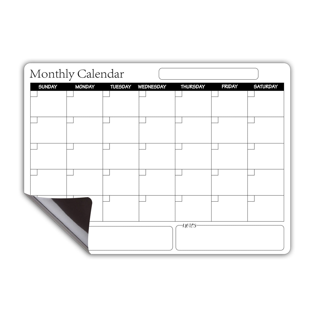 A3 Rewritable Magnetic Calendar Soft Whiteboard Planner